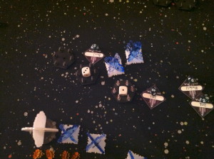 Kharadorn win a dogfight with Chaos.
